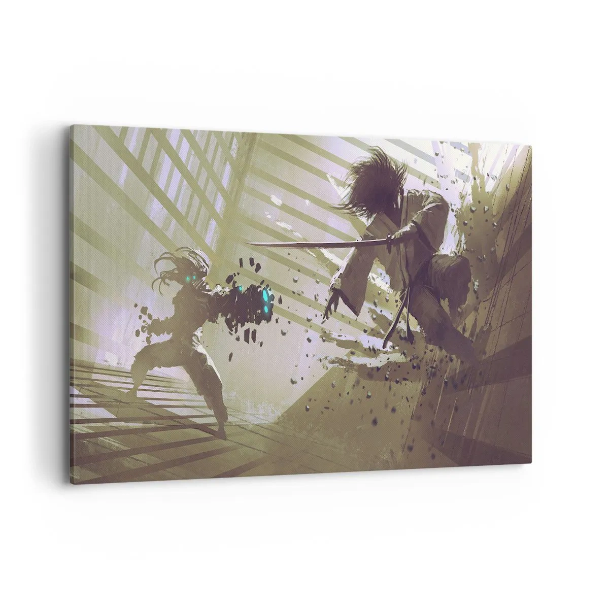 Schilderen op canvas - En je kunt een samoerai zijn - 120x80 cm