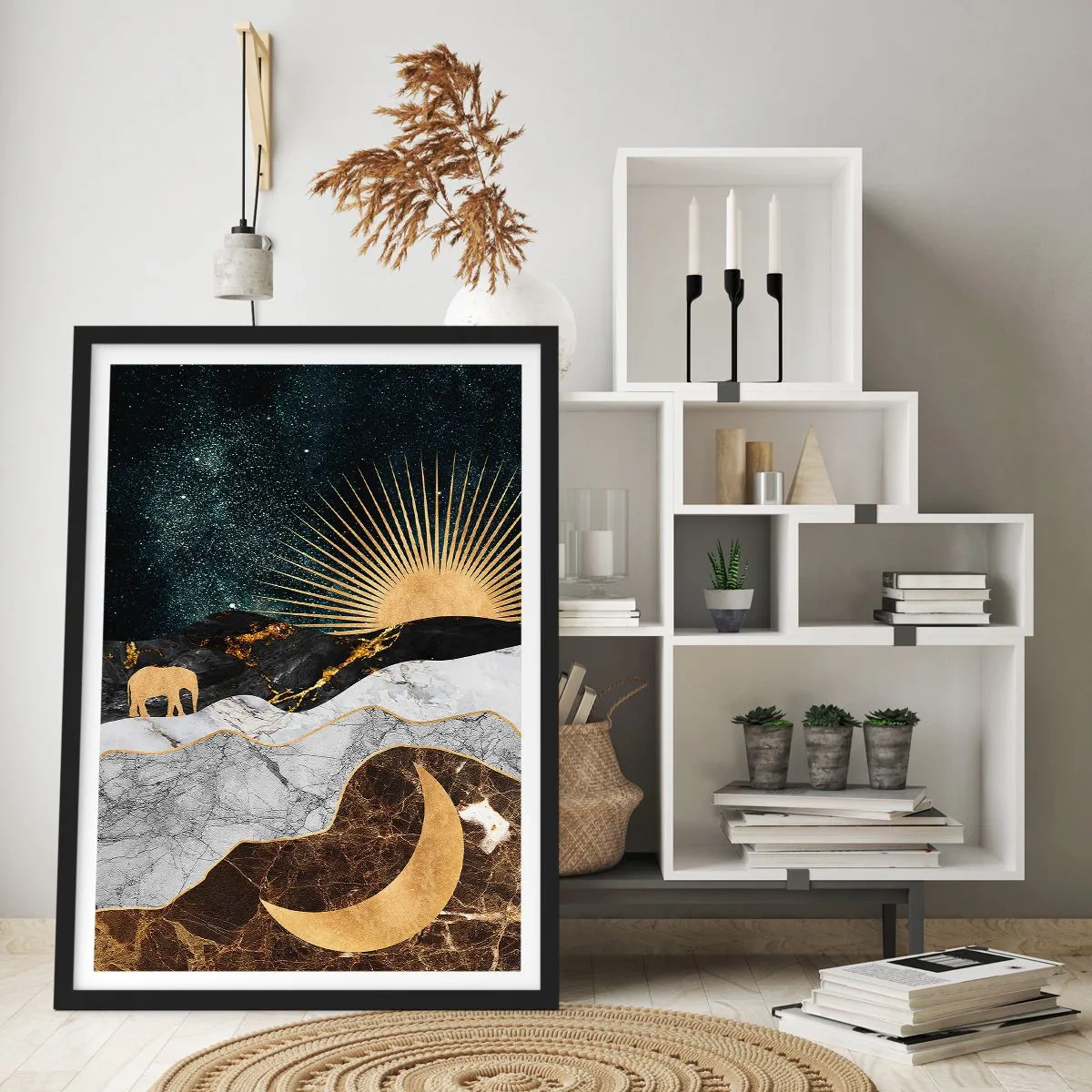 Poster in een zwarte lijst - Eeuwige wetten - 30x40 cm