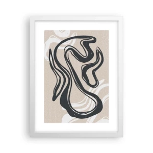 Poster in een witte lijst - Expressie vermenigvuldigd - 30x40 cm