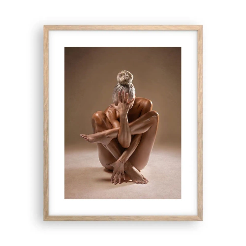 Een poster in een licht eiken lijst - De eenheid van lichaam en geest - 40x50 cm