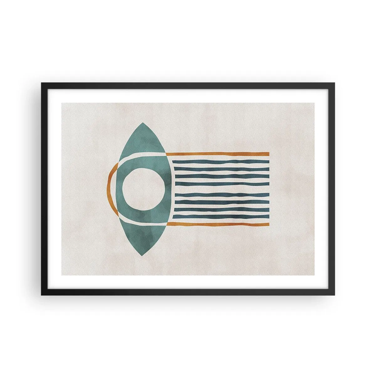 Poster in een zwarte lijst - Tekens en rituelen - 70x50 cm