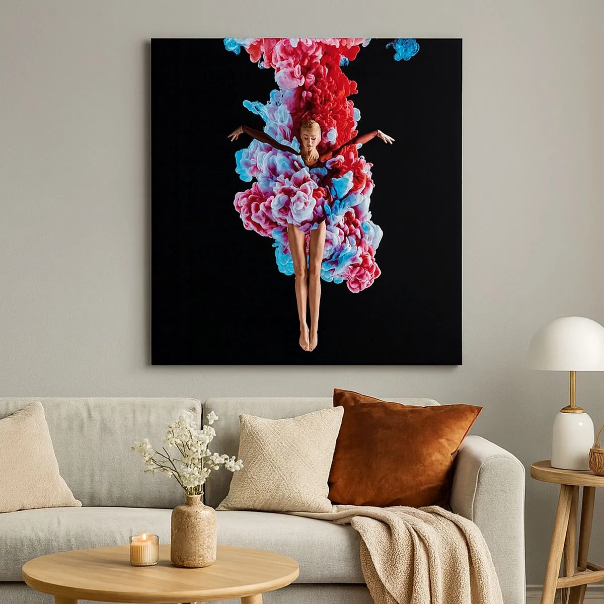 Schilderen op canvas - In volle bloei - 30x30 cm