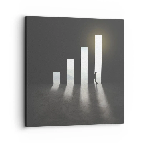 Schilderen op canvas - Succes - impressie - 30x30 cm