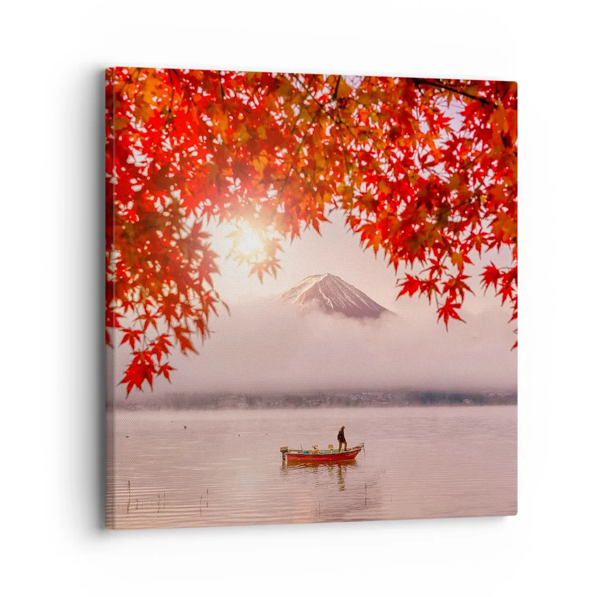 Schilderen op canvas - In het Japanse klimaat - 30x30 cm