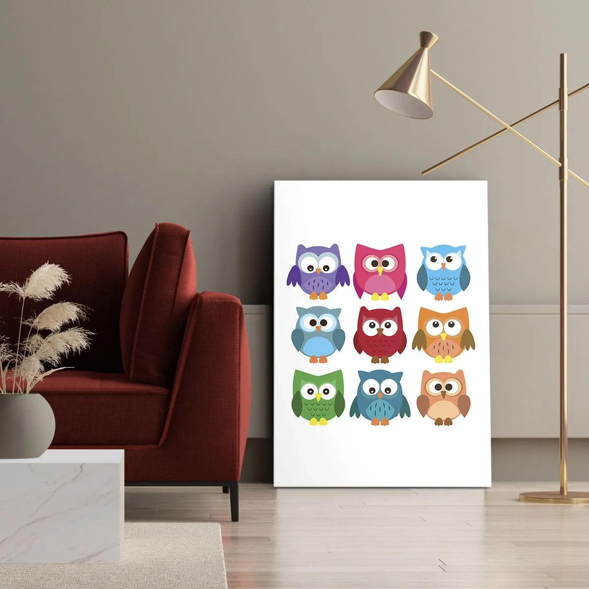 Schilderen op canvas - Anders zjn kan grappig zijn - 65x120 cm