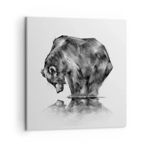 Schilderen op canvas - Leuk om een geliefde persoon te zien - 50x50 cm