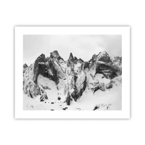 Poster - Granieten gevaarlijke nok - 50x40 cm