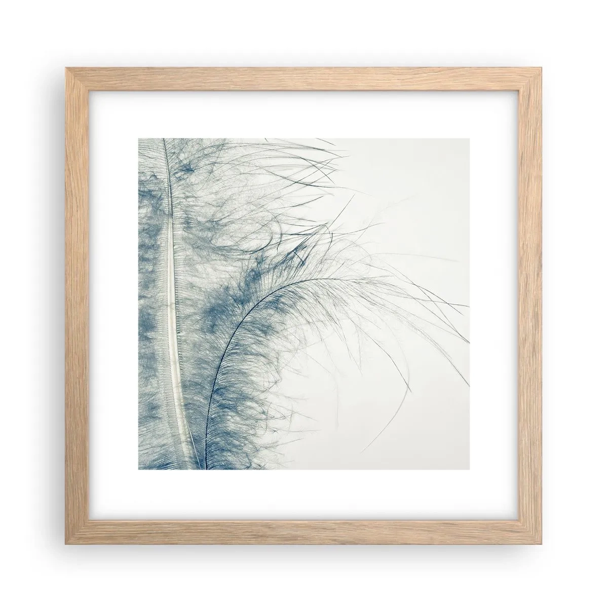 Een poster in een licht eiken lijst - Het gefluister van de natuur - 30x30 cm