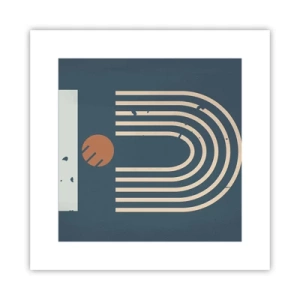 Poster - Geometrie op de granaatappel - 30x30 cm