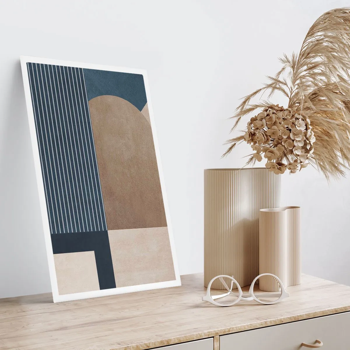 Poster - Een compositie van eenvoud en rondheid - 30x40 cm