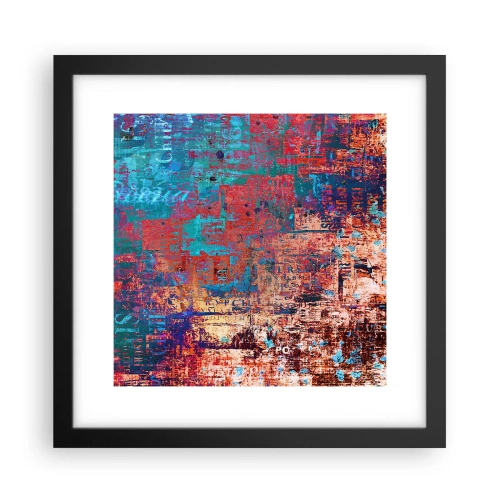 Poster in een zwarte lijst - Geheugen en vergetelheid - 30x30 cm