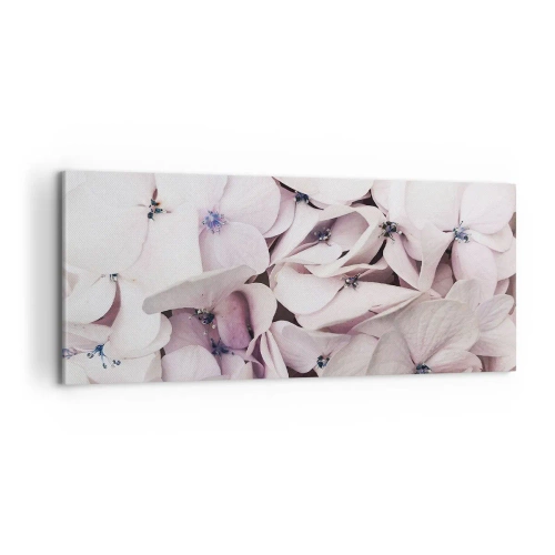 Schilderen op canvas - In een vloed van bloemen - 100x40 cm