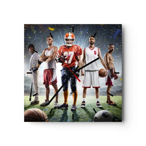 Wandklok - Klok - Veldgladiatoren - 40x40 cm