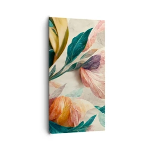 Schilderen op canvas - Bloemen van de zuidelijke eilanden - 65x120 cm