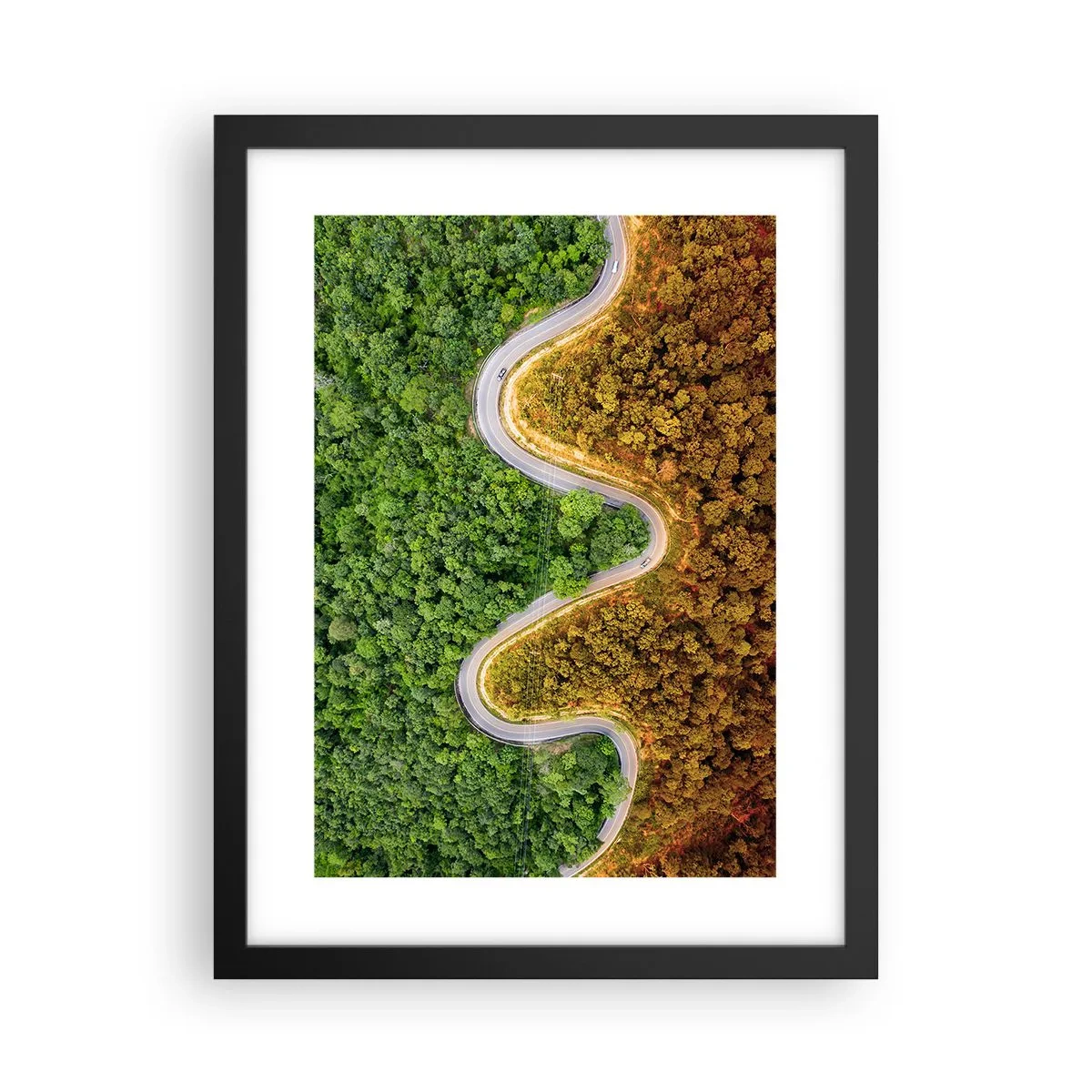 Poster in een zwarte lijst - Grenzen en doorbraken - 30x40 cm