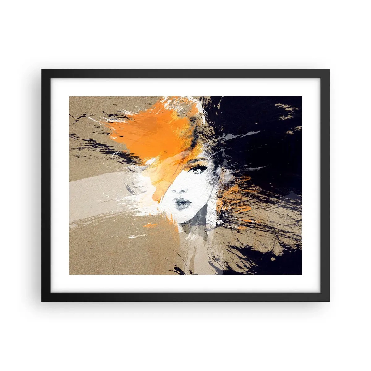 Poster in een zwarte lijst - En er is licht - 50x40 cm