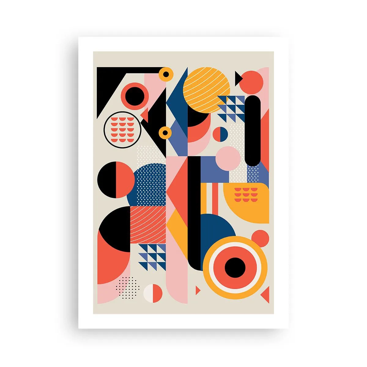 Poster - Compositie: speel rond - 50x70 cm