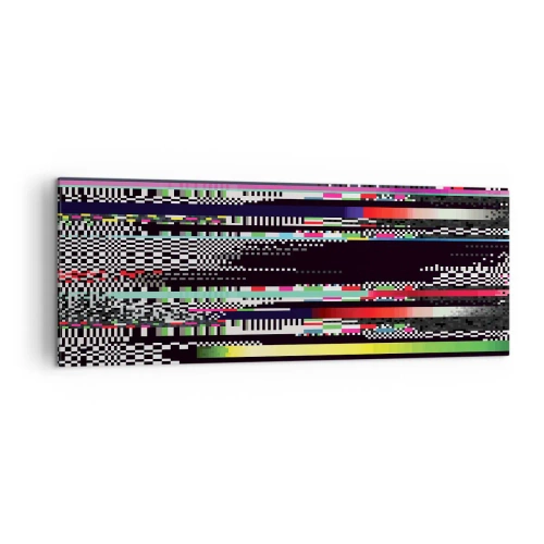 Schilderen op canvas - Het controlebeeld van de werkelijkheid - 140x50 cm