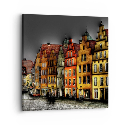 Schilderen op canvas - Het enige wat ontbreekt is een betoverde koets - 30x30 cm