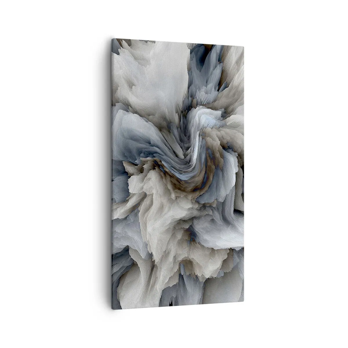 Schilderen op canvas - Steen en bloem - 55x100 cm