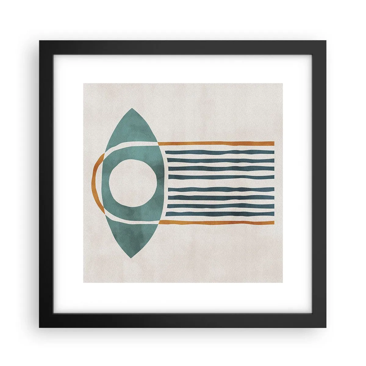 Poster in een zwarte lijst - Tekens en rituelen - 30x30 cm