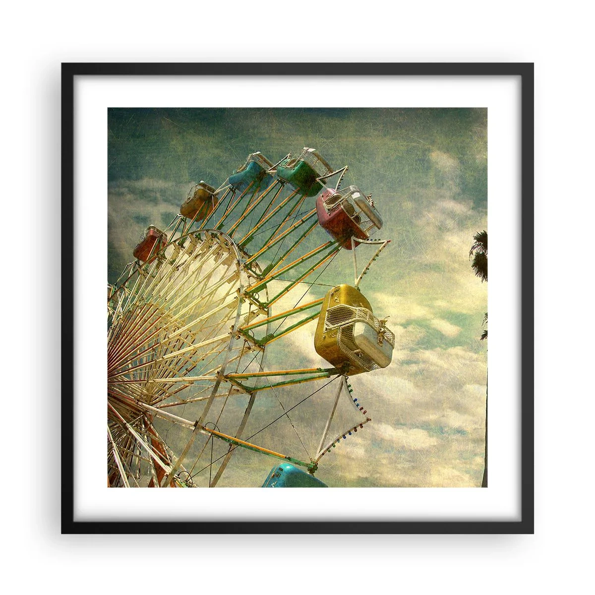 Poster in een zwarte lijst - Het zal zo zijn, het zal leuk zijn..., - 50x50 cm