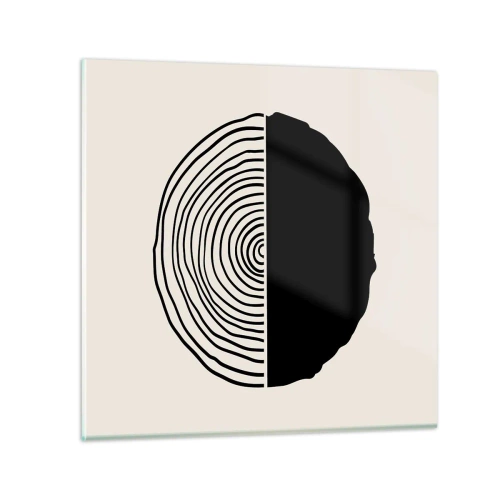 Schilderen op glas - Half om half - 30x30 cm