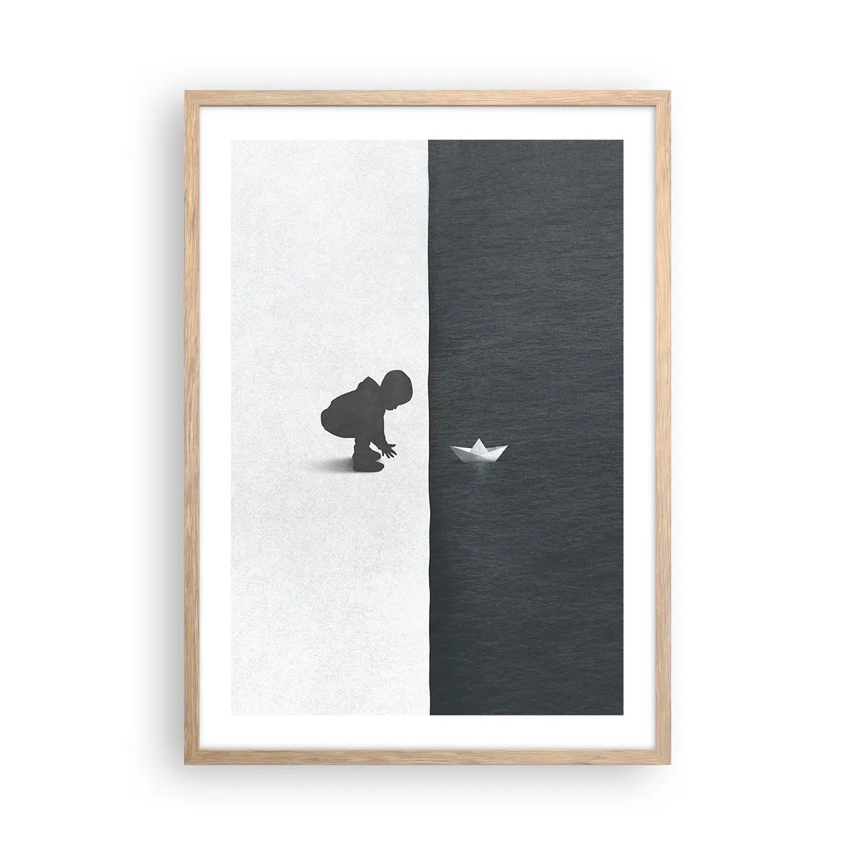 Een poster in een licht eiken lijst - Geweldige expeditie - 50x70 cm