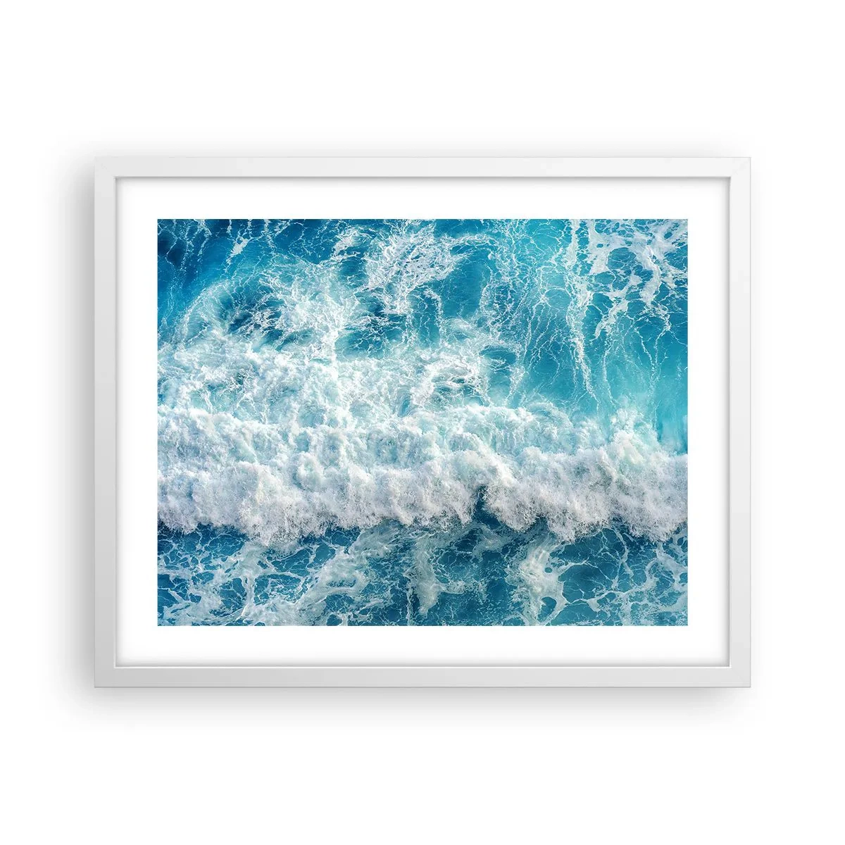 Poster in een witte lijst - Vrolijk en springend - 50x40 cm