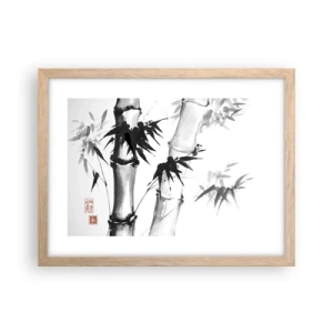 Een poster in een licht eiken lijst - Close-up op het oosten - 40x30 cm