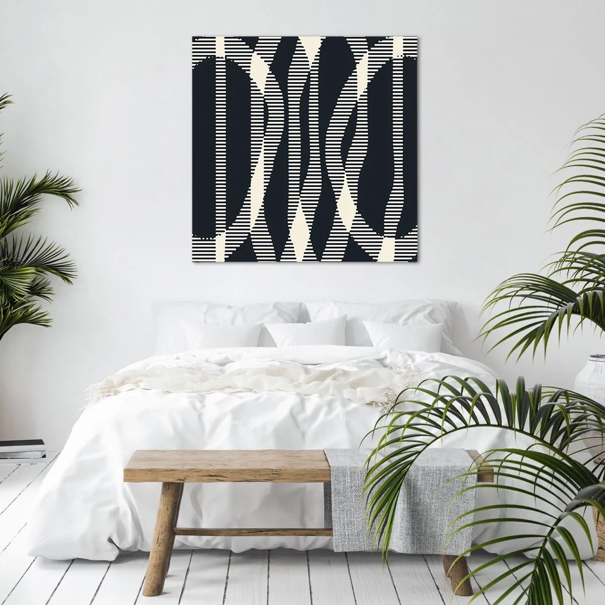 Schilderen op canvas - Een poging om de duisternis te doorbreken - 40x40 cm