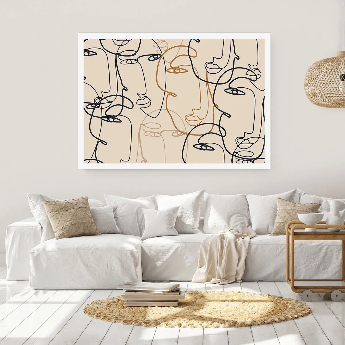 Poster - Het portret is vermenigvuldigd - 91x61 cm