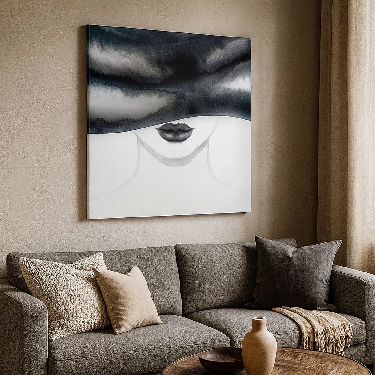 Schilderen op canvas - Een sensueel mysterie - 30x30 cm