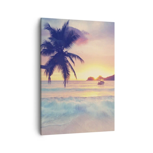 Schilderen op canvas - Een avond aan de baai - 50x70 cm