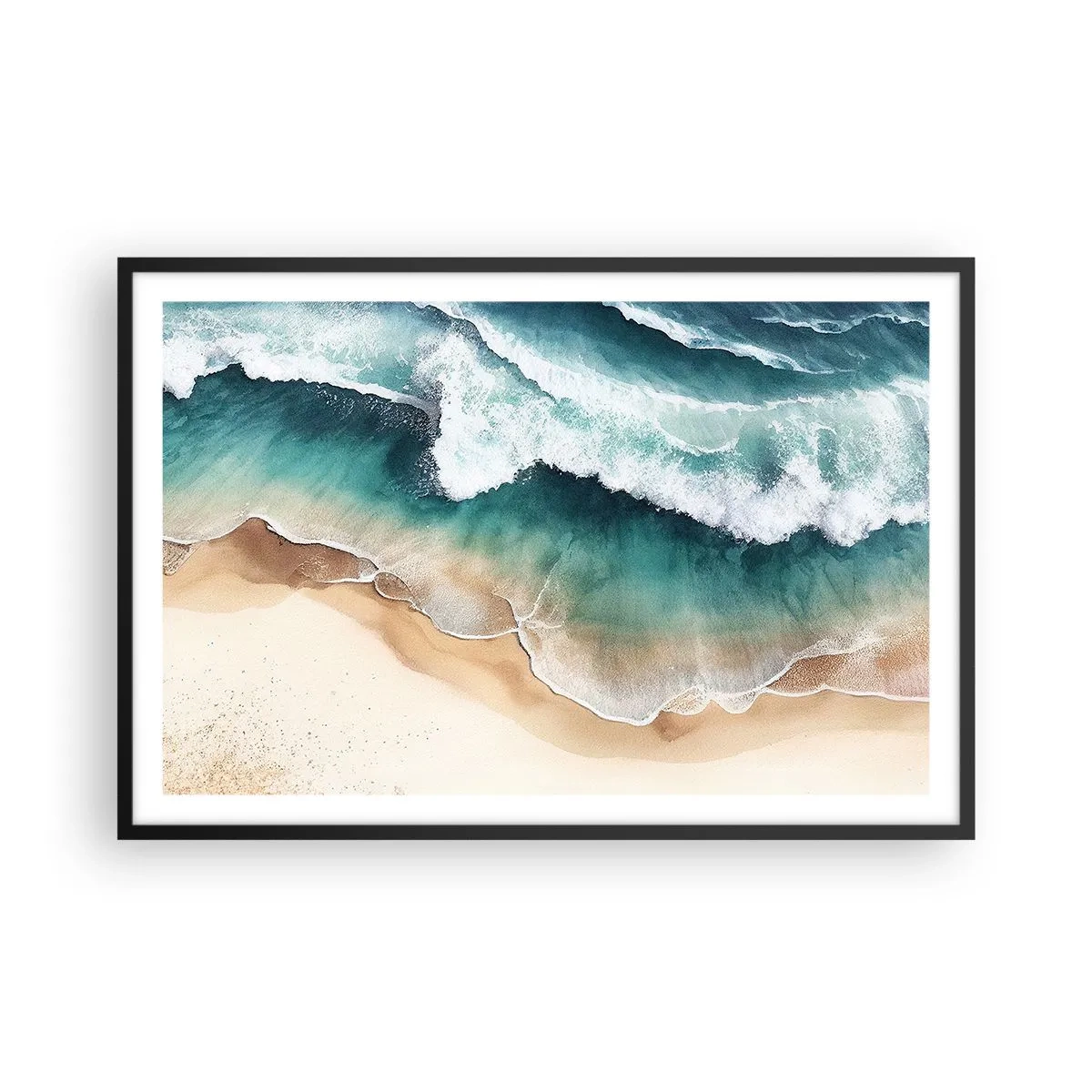 Poster in een zwarte lijst - De eeuwige ontmoeting - 91x61 cm