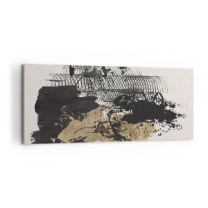 Schilderen op canvas - Compositie met passie - 120x50 cm