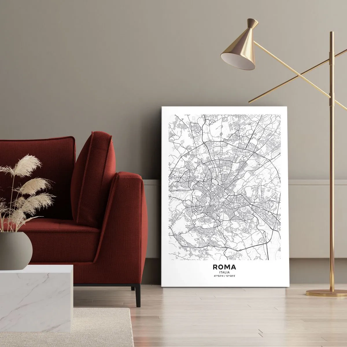 Schilderen op canvas - Romeinse cirkel - 50x70 cm