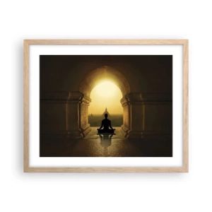 Een poster in een licht eiken lijst - Volledige harmonie - 50x40 cm