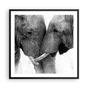 Poster in een zwarte lijst - Oprechte bekentenis - 60x60 cm