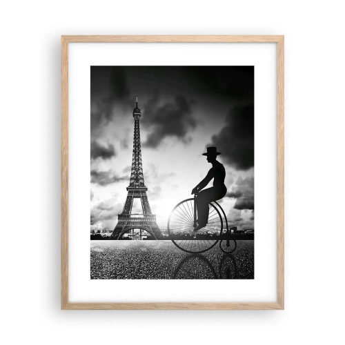 Een poster in een licht eiken lijst - Verlangen naar Belle Epoque - 40x50 cm