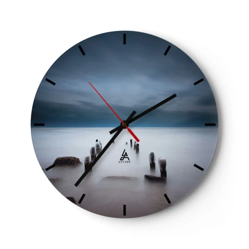 Wandklok - Klok - Peinzend meer - 40x40 cm
