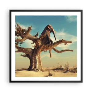 Poster in een zwarte lijst - Een nieuw gezichtspunt - 60x60 cm