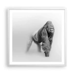 Poster in een witte lijst - Vertrouwen in zijn kracht - 60x60 cm