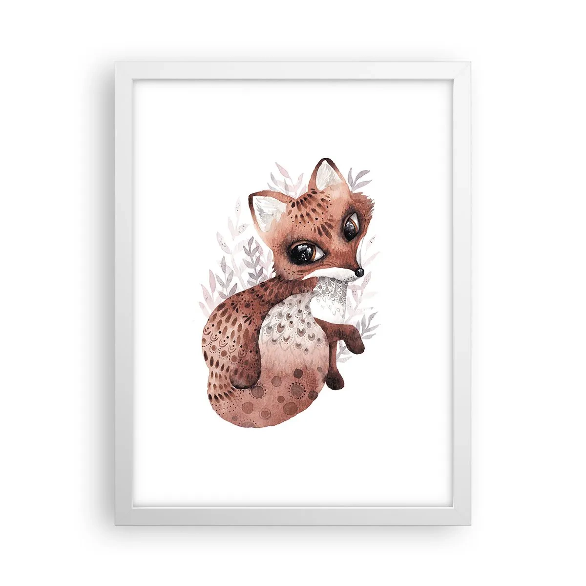 Poster in een witte lijst - Houd er gewoon van - 30x40 cm