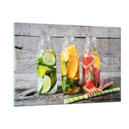 Schilderen op glas - Van nature gezond - 120x80 cm