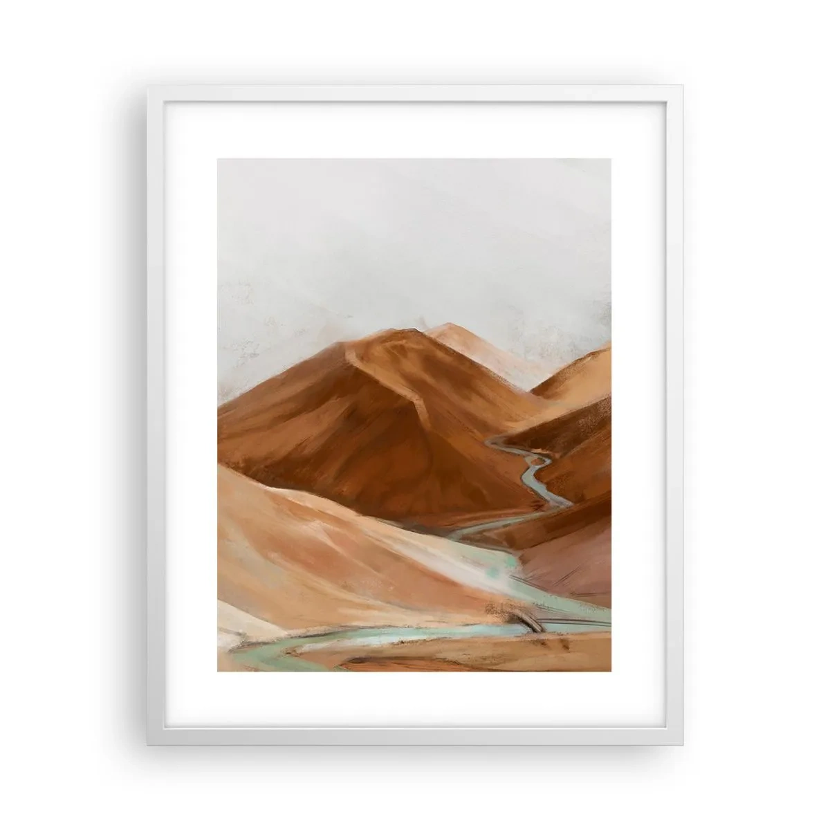 Poster in een witte lijst - Naar de bron - 40x50 cm