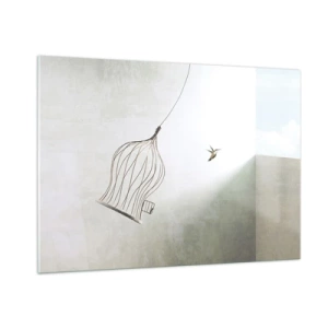 Schilderen op glas - In je element - 100x70 cm