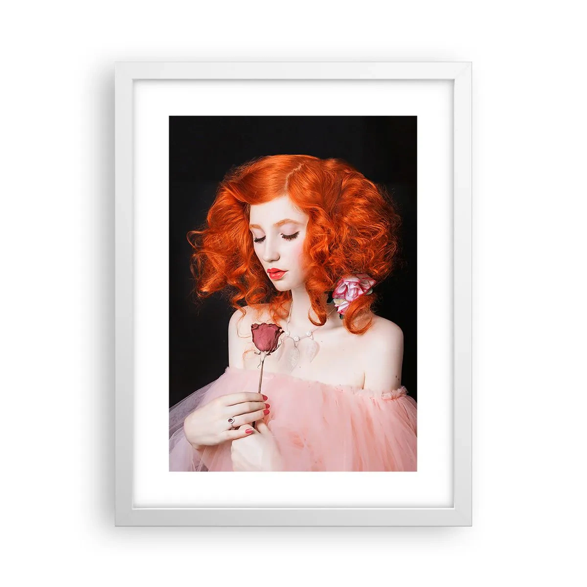 Poster in een witte lijst - In barokstijl - 30x40 cm