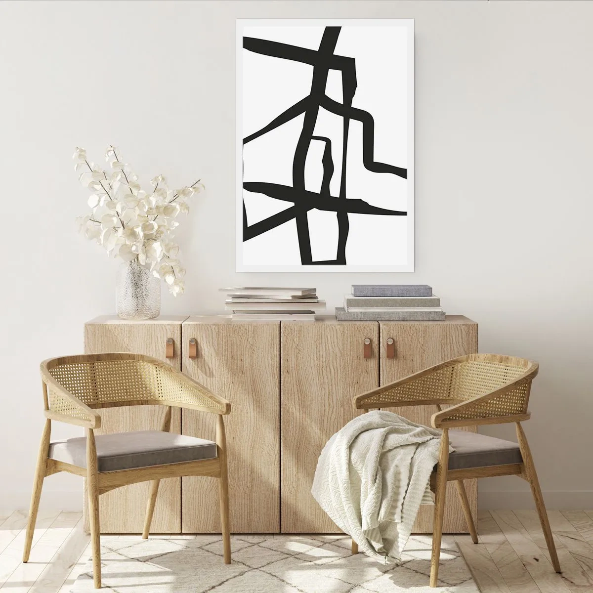 Poster - Zwart-wit ontwerp - 61x91 cm