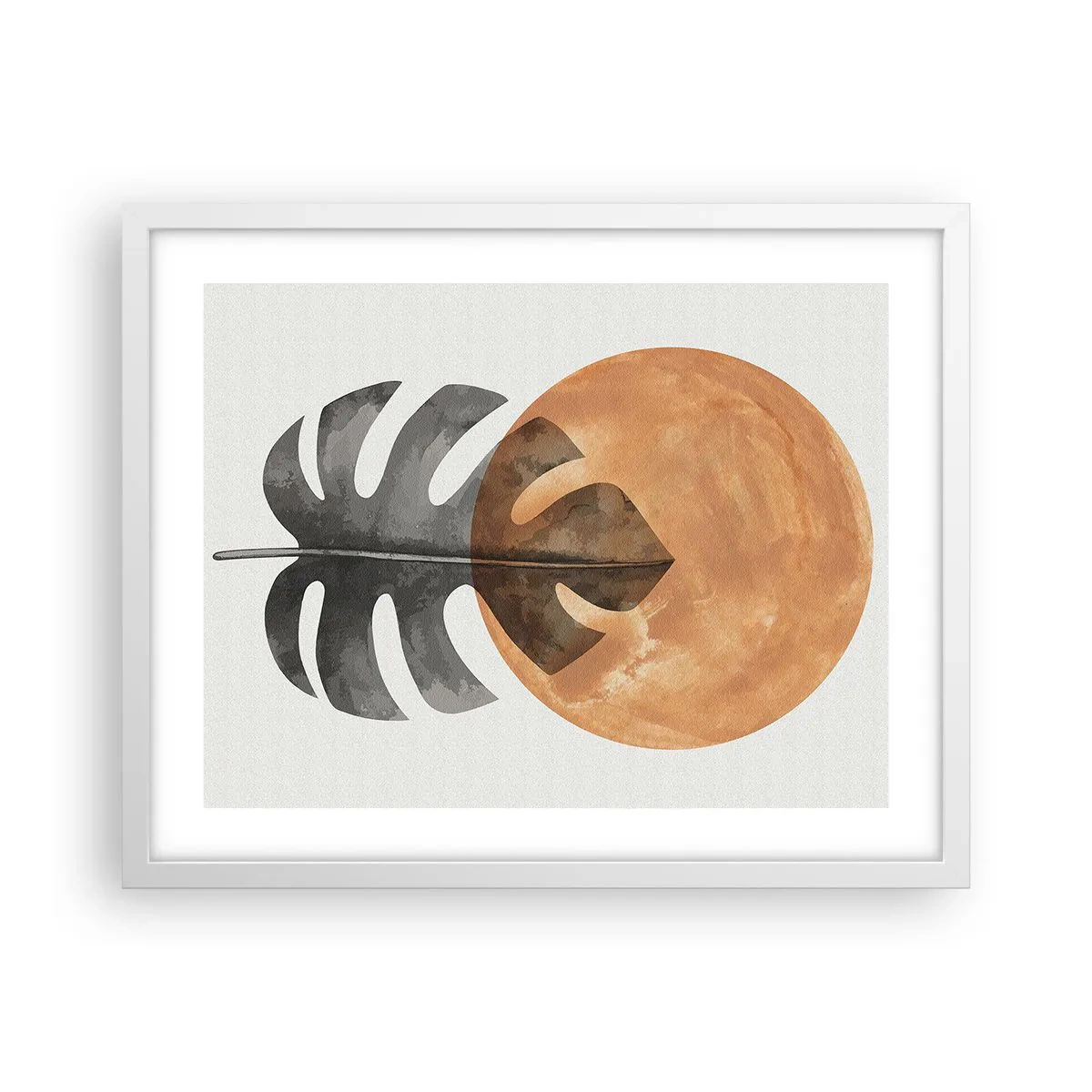 Poster in een witte lijst - Altijd de zon - 50x40 cm